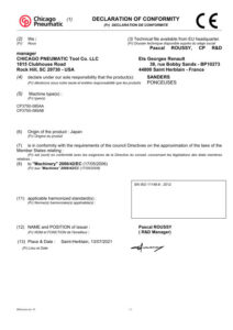 Prima pagină: Declarație de conformitate CE CP3750-085AB