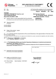 Prima pagină: Declarație de conformitate CE CP3750-085AB7
