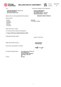 Prima pagină: Declarație de conformitate UKCA CP7773D