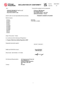Prima pagină: Declarație de conformitate UKCA CP7202D