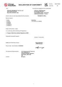 Prima pagină: Declarație de conformitate UKCA CP789R-42