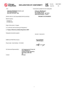 Prima pagină: Declarație de conformitate UKCA CP7600C-R