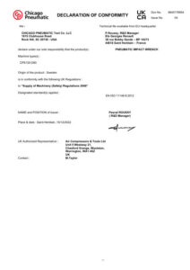 Prima pagină: Declarație de conformitate UKCA CP6135-D80
