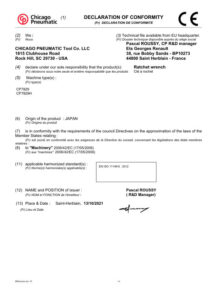 Prima pagină: Declarație de conformitate CE CP7829