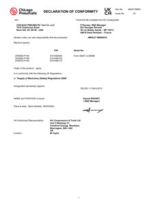 Prima pagină: Declarație de conformitate UKCA CP6060-P15R