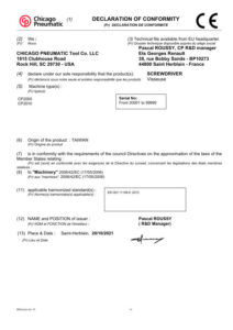 Prima pagină: Declarație de conformitate CE CP2010