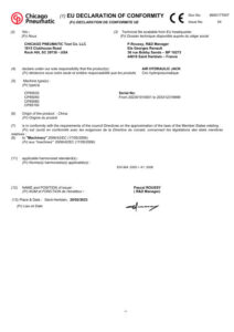 Prima pagină: Declarație de conformitate CE CP85030