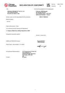 Prima pagină: Declarație de conformitate UKCA CP7721 - CP7711/CP7721