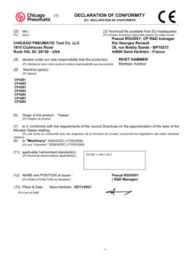 Prima pagină: Declarație de conformitate CE CP4289