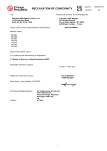 Prima pagină: Declarație de conformitate UKCA CP4281