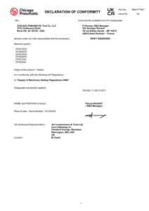 Prima pagină: Declarație de conformitate UKCA CP4220AL