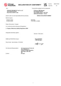 Prima pagină: Declarație de conformitate UKCA CP0456-LASAN