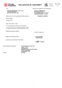 Prima pagină: Declarație de conformitate UKCA CP3070-120G