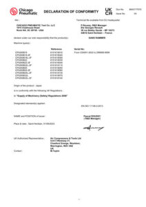 Prima pagină: Declarație de conformitate UKCA CP0200B32L-2F