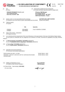 Prima pagină: Declarație de conformitate CE CP90500