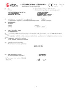 Prima pagină: Declarație de conformitate CE CP873CK