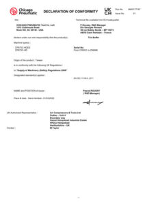 Prima pagină: Declarație de conformitate UKCA CP873C-HDES