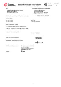 Prima pagină: Declarație de conformitate UKCA CP3451-18SEC