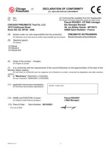 Prima pagină: Declarație de conformitate CE CP7600xB-R