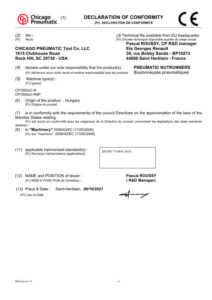 Prima pagină: Declarație de conformitate CE CP7600xC-R
