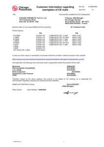 Prima pagină: Declarație de conformitate CE Grup de preparare aer compozit (filtru-regulator-lubrifiator) 3/8" BSP