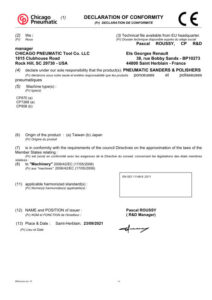 Prima pagină: Declarație de conformitate CE CP870