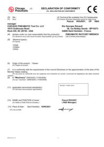 Prima pagină: Declarație de conformitate CE CP886