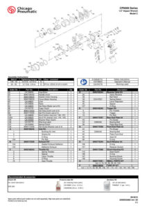 Prima pagină: Vedere explodată și lista de piese CP6500-RS