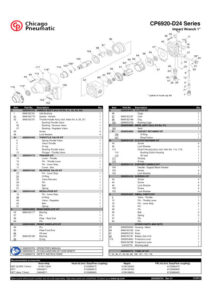 Prima pagină: Vedere explodată și lista de piese CP6920-D24