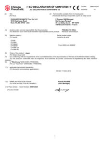 Prima pagină: Declarație de conformitate CE CP789R-42