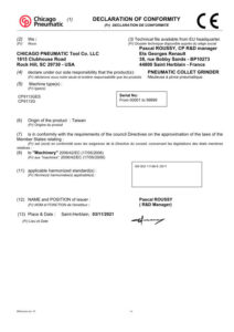 Prima pagină: Declarație de conformitate CE CP9113G