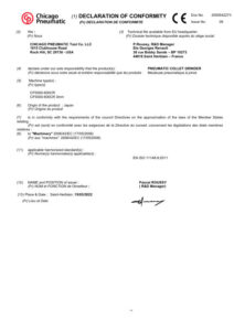 Prima pagină: Declarație de conformitate CE CP3000-600CR
