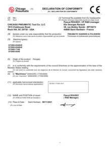 Prima pagină: Declarație de conformitate CE CP3850-77AB