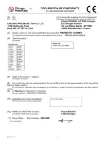 Prima pagină: Declarație de conformitate CE B19BV
