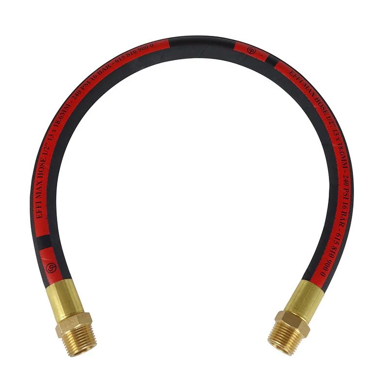 HOSE WHIP EFFIMAX M1/4 BSP 3/8 10MM 0,6M — Chicago Pneumatic 6158111920