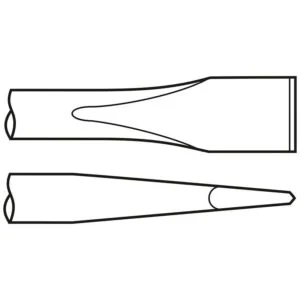 FLAT CHISEL SHANK ROUND 17.3MM (0.68) — Chicago Pneumatic 6158132390