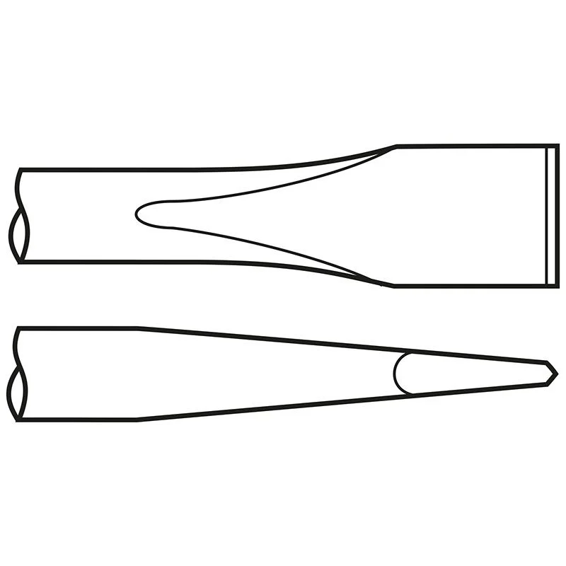 FLAT CHISEL SHANK ROUND 17.3MM (0.68) — Chicago Pneumatic 6158132390