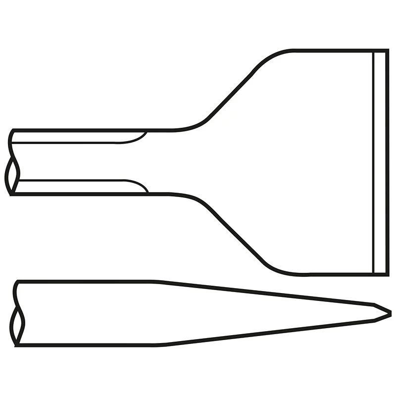 WIDE SCALING CHISEL SHANK 17.3MM (0.68) — Chicago Pneumatic 6158132430