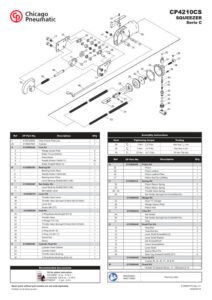 Prima pagină: Vedere explodată și lista de piese CP4210CS
