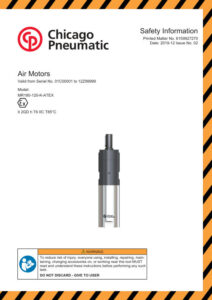 Prima pagină: Instrucțiuni de siguranță Motor pneumatic ATEX MR180-120-K-ATEX
