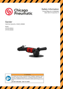 Prima pagină: Instrucțiuni de siguranță CP3750-085AA