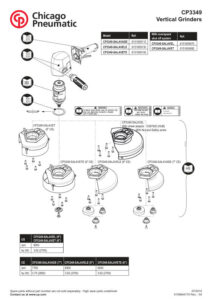 Prima pagină: Vedere explodată și lista de piese — 1/2 CP3349-SALAVADE