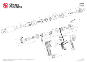 Prima pagină: Vedere explodată și lista de piese — 2/2 CP8626CQ PACHET 36V 2.5AH