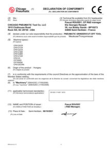 Prima pagină: Declarație de conformitate CE CP9121BR