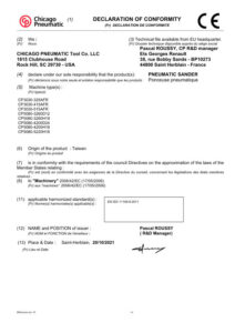 Prima pagină: Declarație de conformitate CE CP5080-5220H18