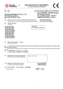 Prima pagină: Declarație de conformitate CE CP3340-SALAVAD