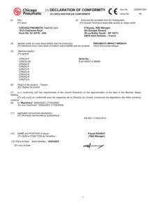 Prima pagină: Declarație de conformitate CE CP8222-P