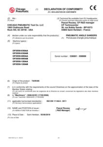 Prima pagină: Declarație de conformitate CE CP3550-120AA
