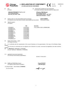Prima pagină: Declarație de conformitate CE CP0200B32L-2F