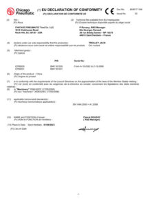Prima pagină: Declarație de conformitate CE CP80030